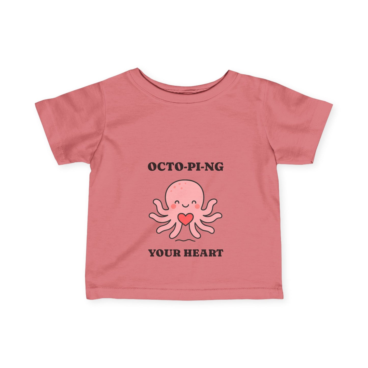 Octo-pi-ng Your Heart Infant Tee – Cute Octopus Baby Shirt Supporting Ocean Cleanup