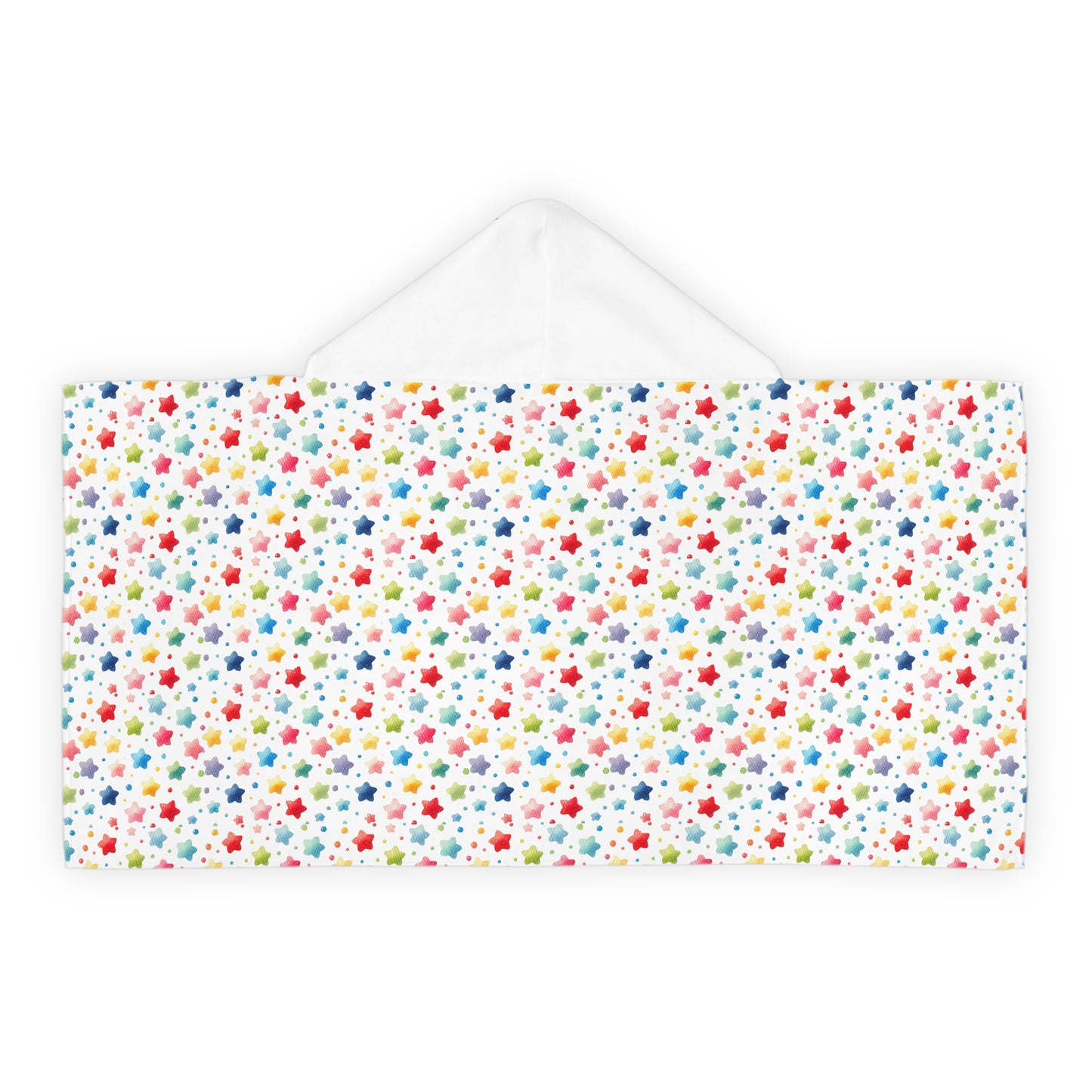 Rainbow Stars Youth Hooded Towel – Soft and Colorful Bath Wrap for Kids
