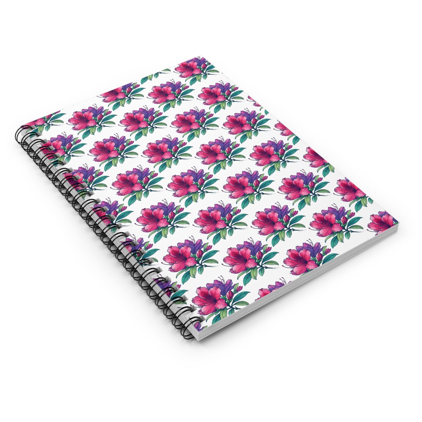 Azalea Blossom Journal – Spiral Notebook with Ruled Line Paper