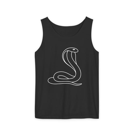 Cobra Pose Yoga Tank – Unisex Garment-Dyed Mindful Movement Top