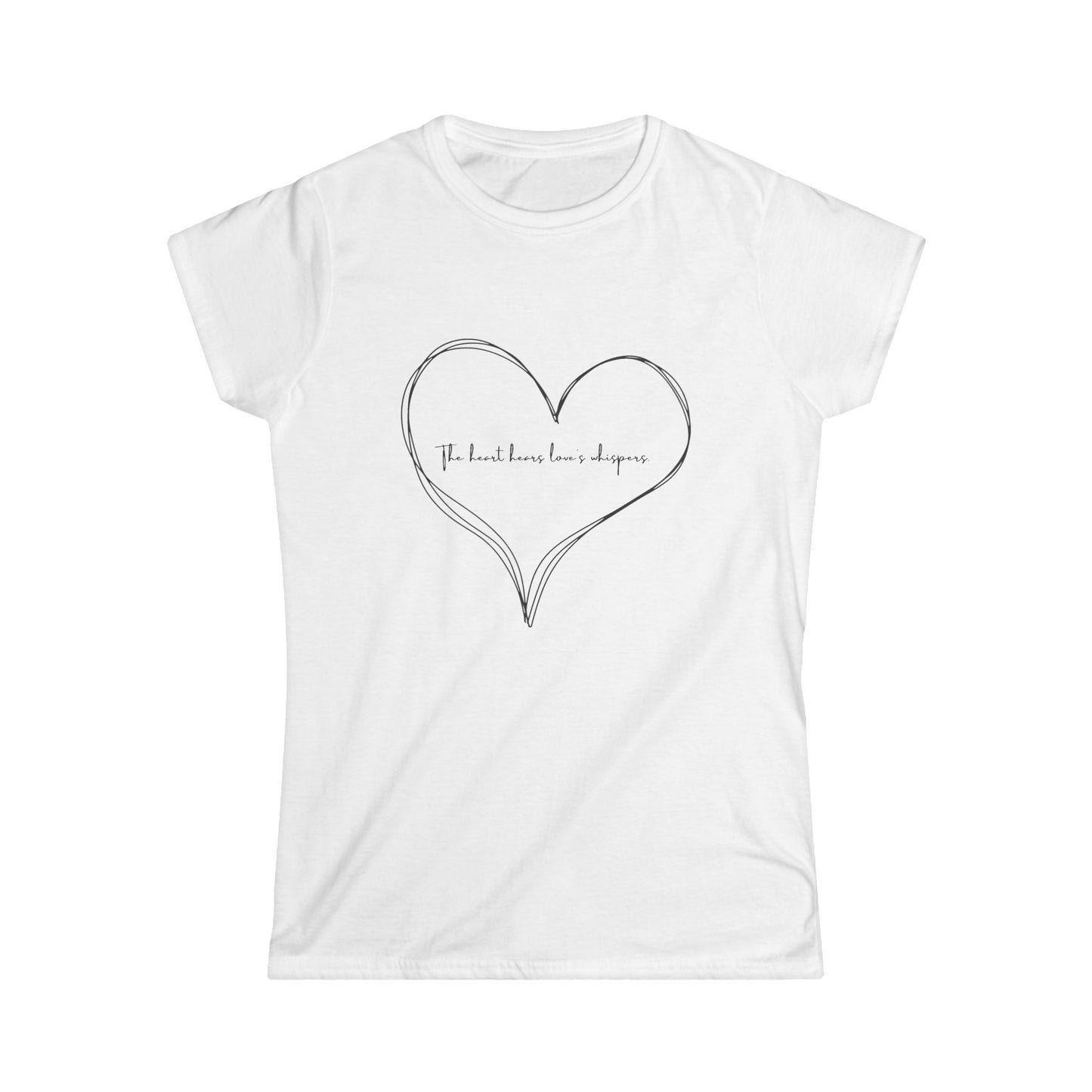 Heartfelt Love Women’s Softstyle Tee – Valentine’s Day Edition