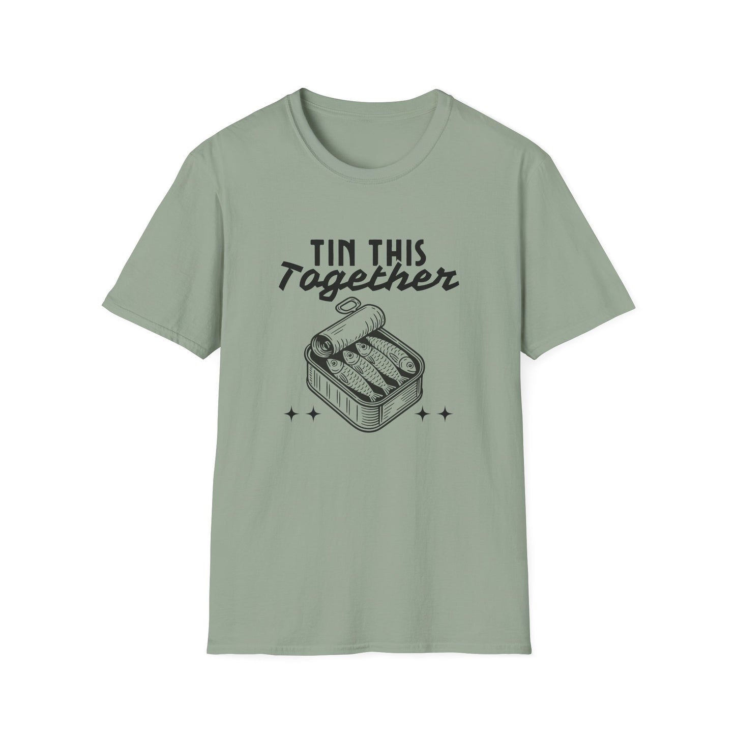 Tin This Together – Funny Sardine Unisex T-Shirt for Ocean Wellness & Plastic Pollution Awareness
