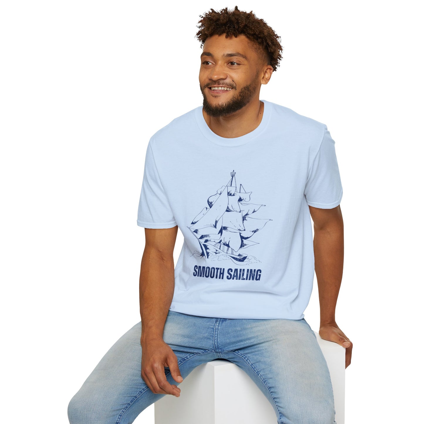 Smooth Sailing Ocean Adventure T-Shirt – Unisex Softstyle Tee