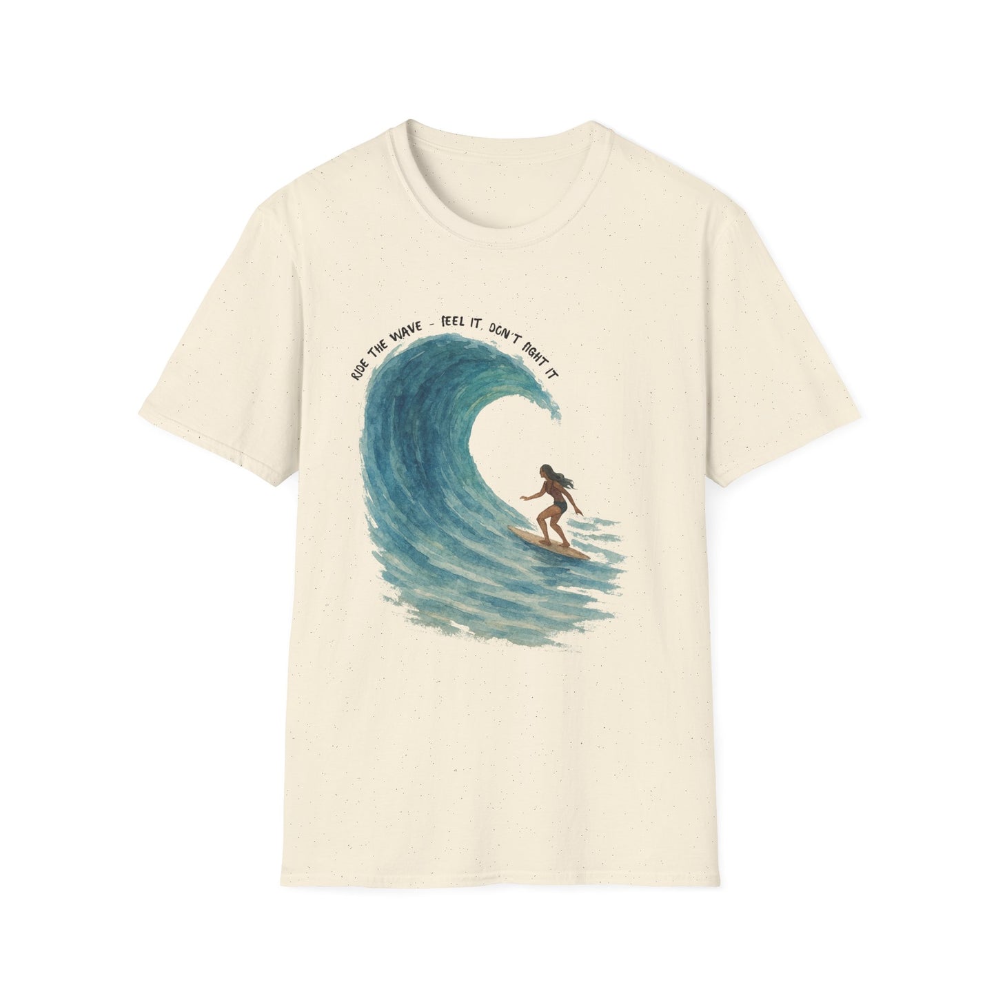 Ride the Wave Surf Tee – Mental Health & Ocean Wellness Shirt