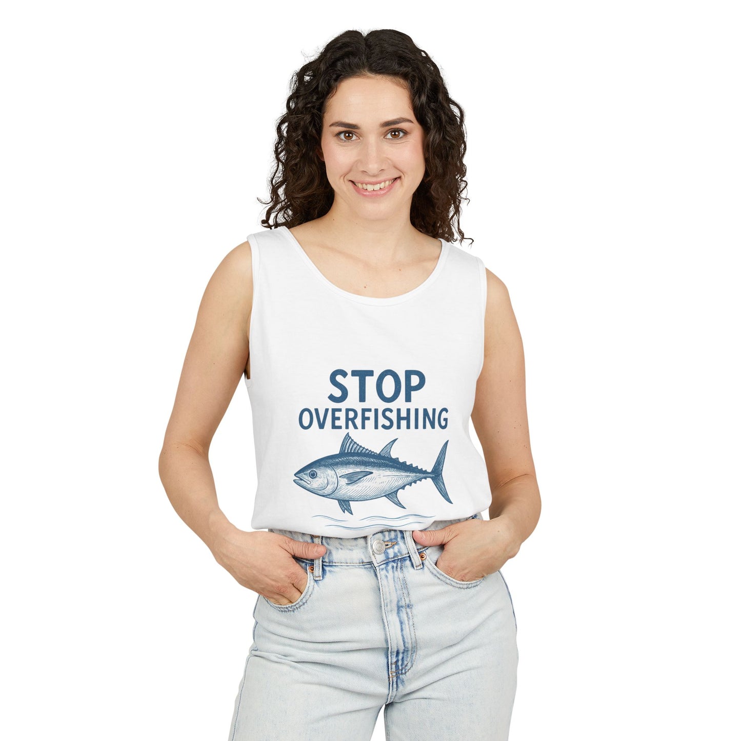 Stop Overfishing Bluefin Tuna Tank Top – Unisex Conservation Shirt