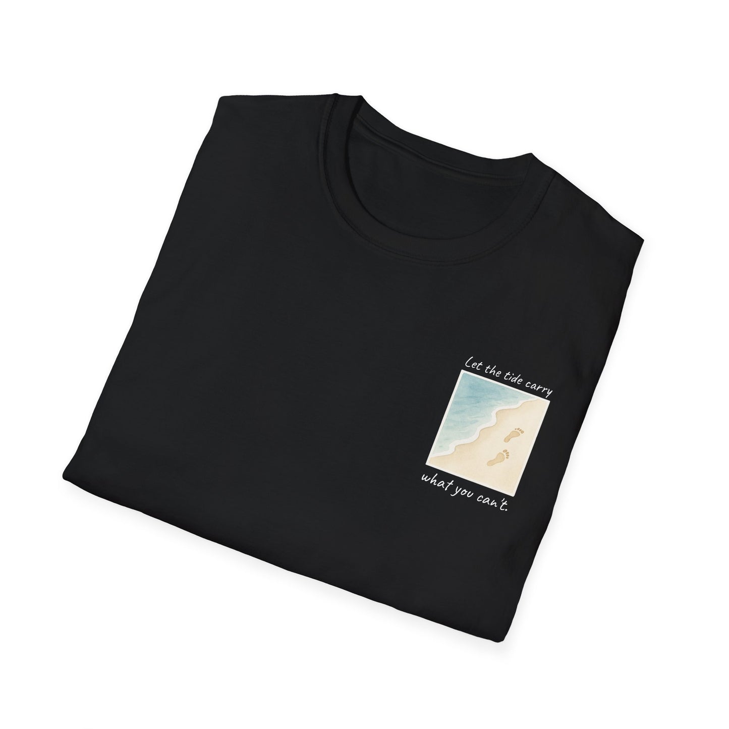 Let the Tide Carry It Tee – Beach Walk Mindfulness Unisex T-Shirt