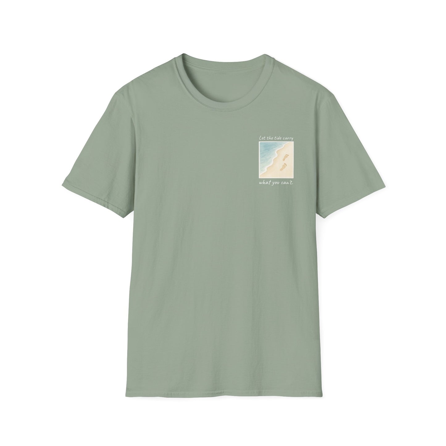Let the Tide Carry It Tee – Beach Walk Mindfulness Unisex T-Shirt