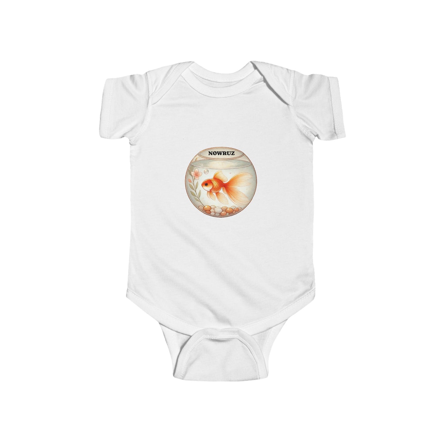 Nowruz Goldfish Baby Bodysuit – Adorable Persian New Year Outfit