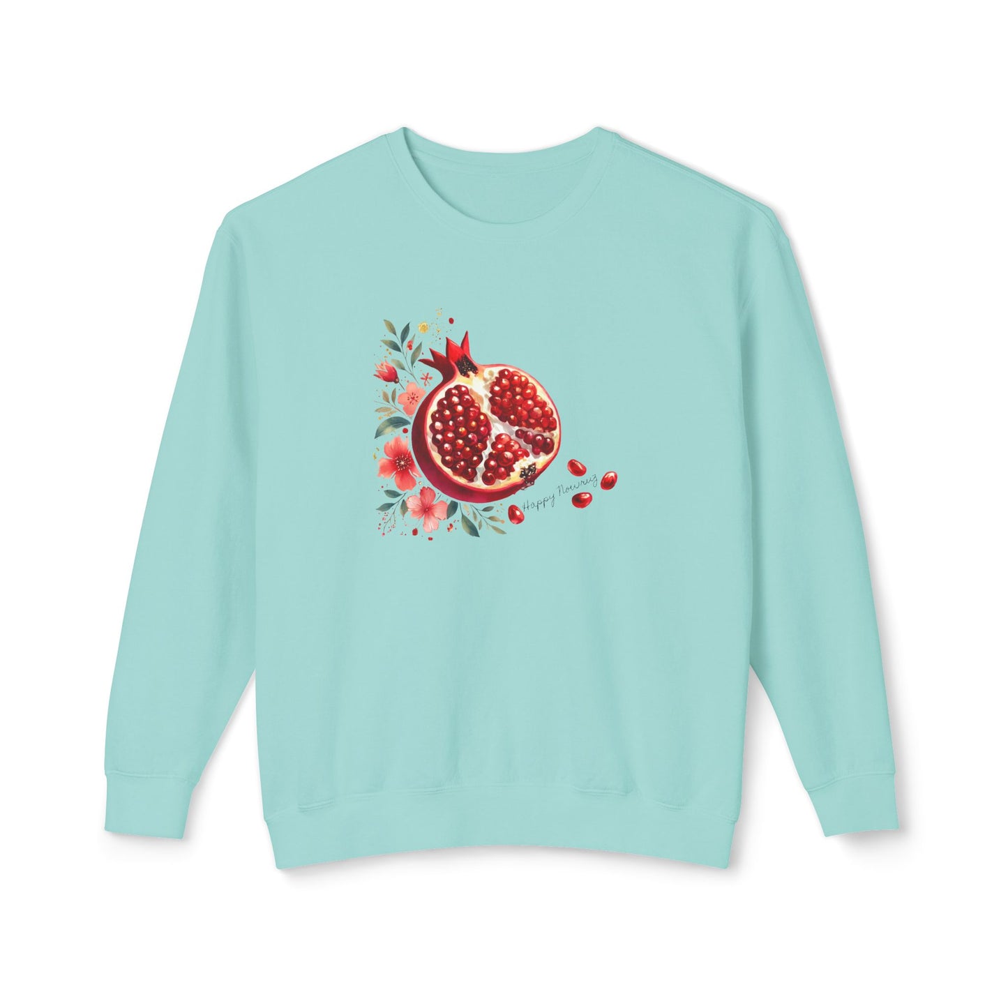 Nowruz Pomegranate Crewneck Sweatshirt – Cozy Persian New Year Pullover