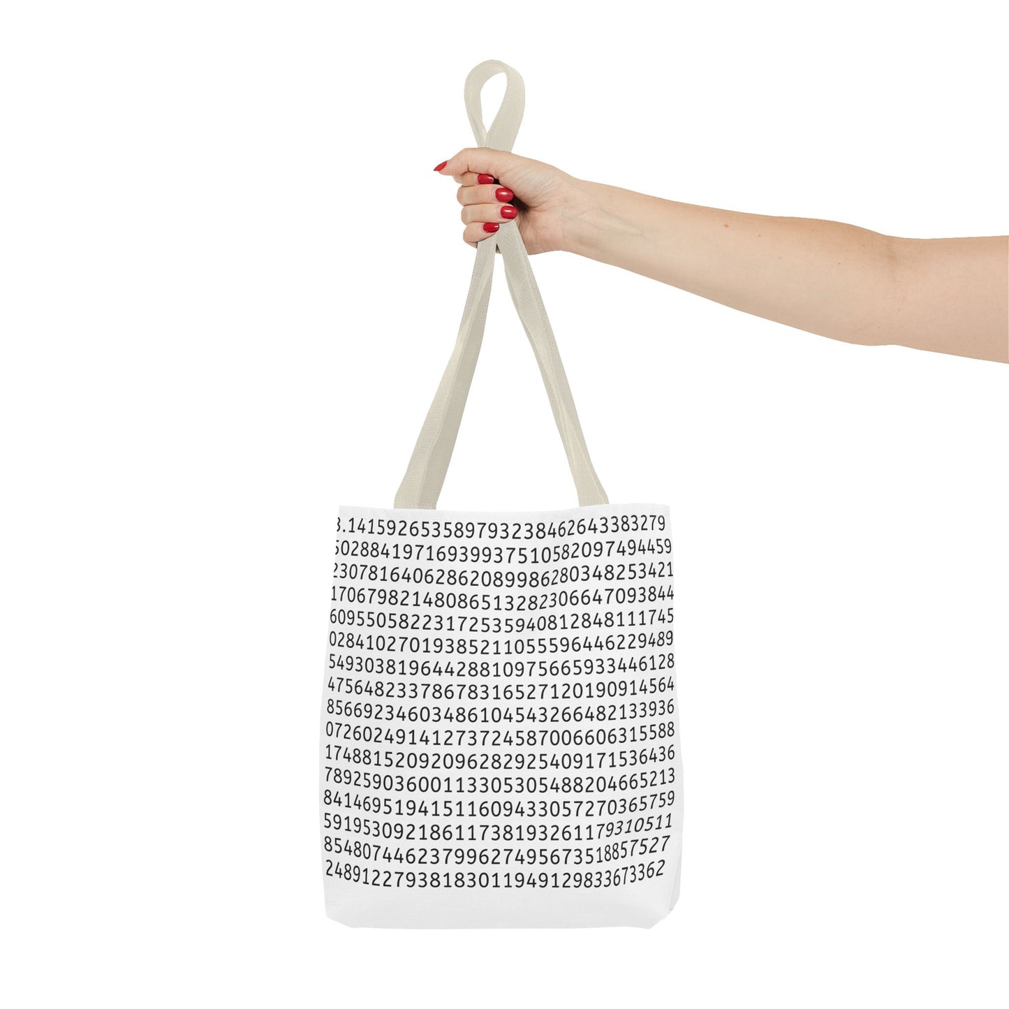 Pi Lover's Tote Bag – Stylish Math-Inspired Bag Featuring the First 1,022 Digits of Pi