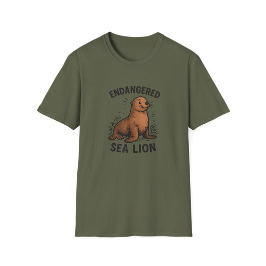 Endangered Sea Lion T-Shirt – Ocean Conservation Shirt by Nine Scoops