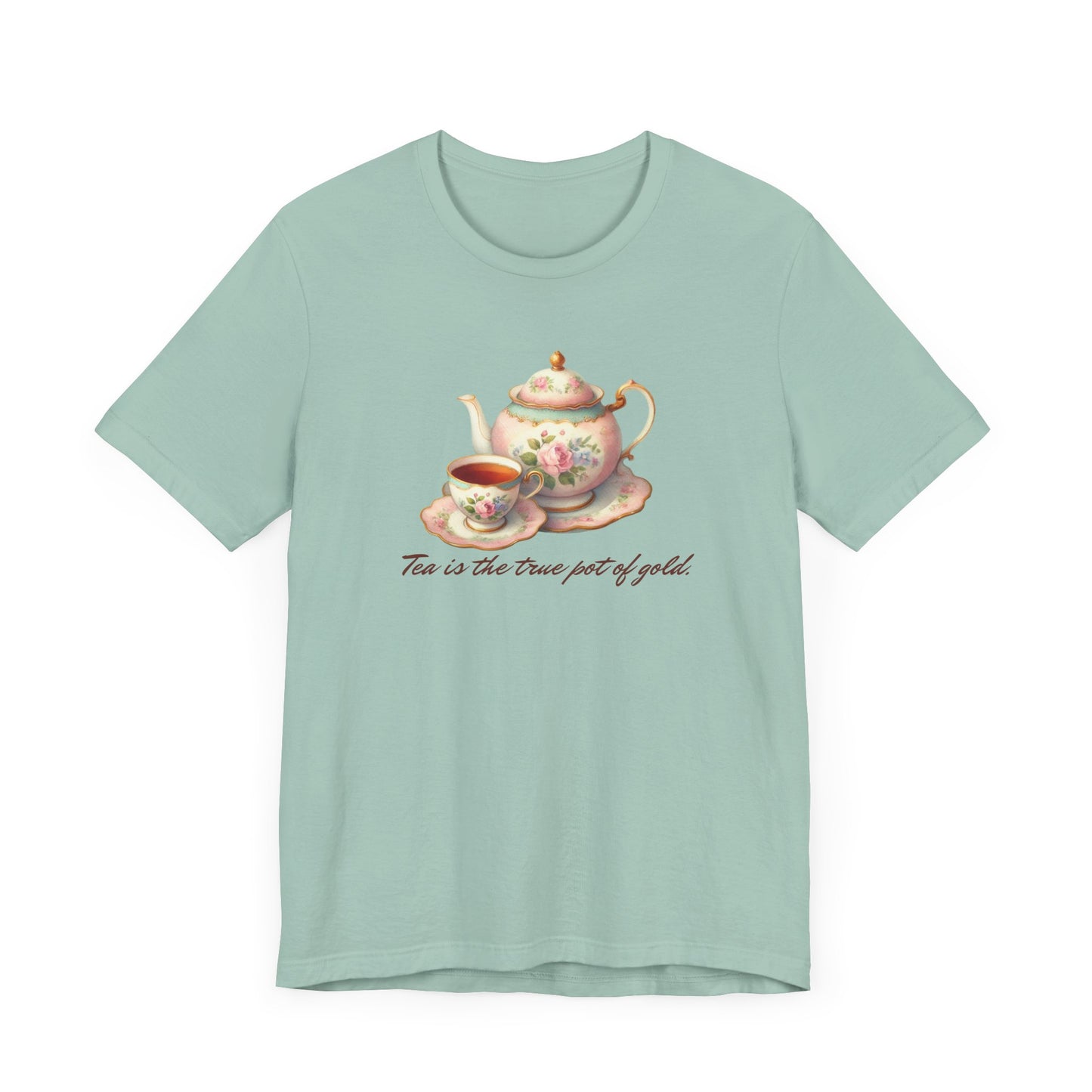 Tea is the True Pot of Gold – St. Patrick’s Day Oscar Wilde-Inspired Unisex T-Shirt ☕🍀✨