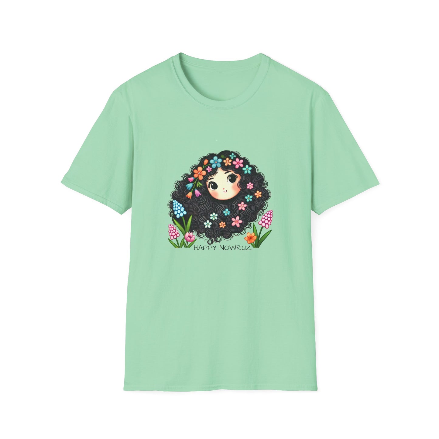 Title: Happy Nowruz Spring Flowers T-Shirt – Celebrate Persian New Year in Bloom 🌸🌿