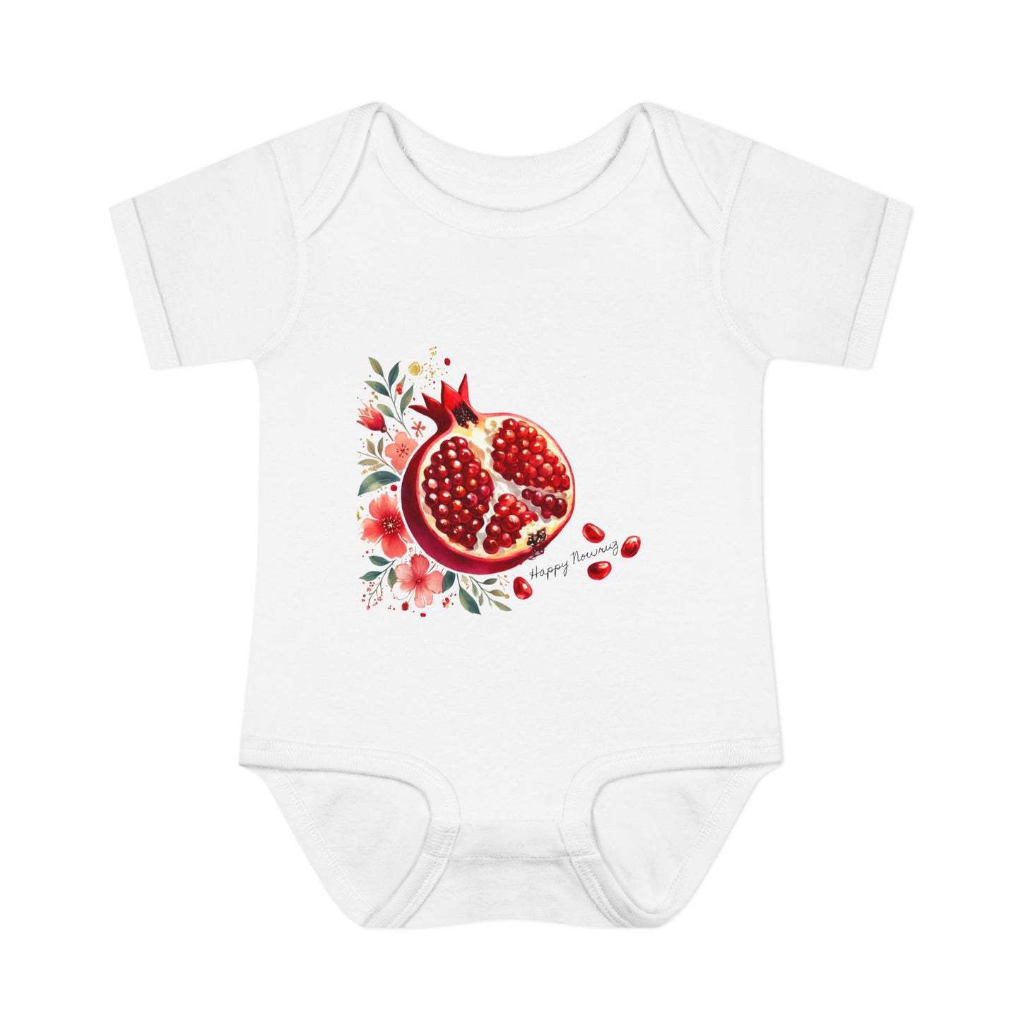 Nowruz Pomegranate Baby Bodysuit – Persian New Year Infant Outfit