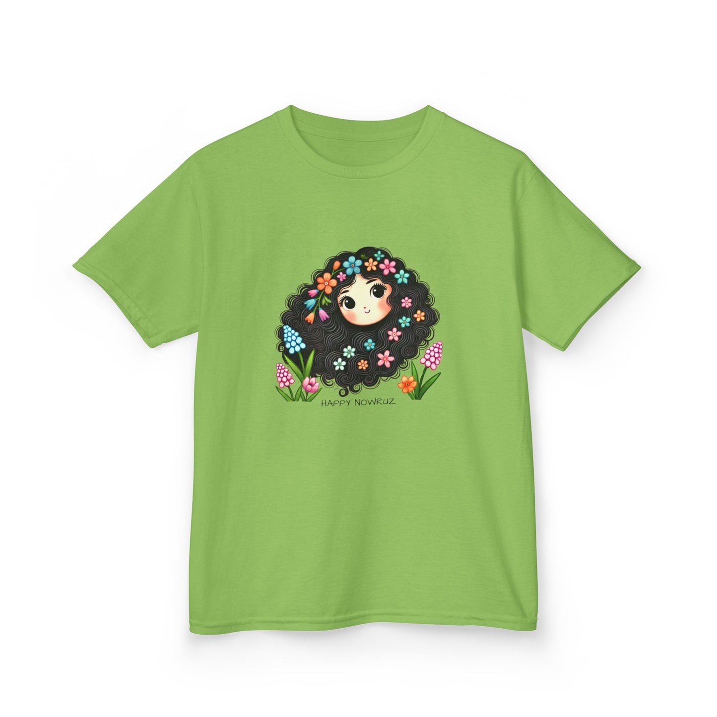 Happy Nowruz Kids T-Shirt – Persian New Year Spring Flowers Tee