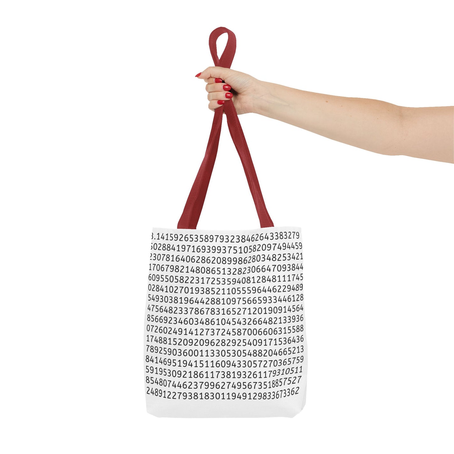 Pi Lover's Tote Bag – Stylish Math-Inspired Bag Featuring the First 1,022 Digits of Pi