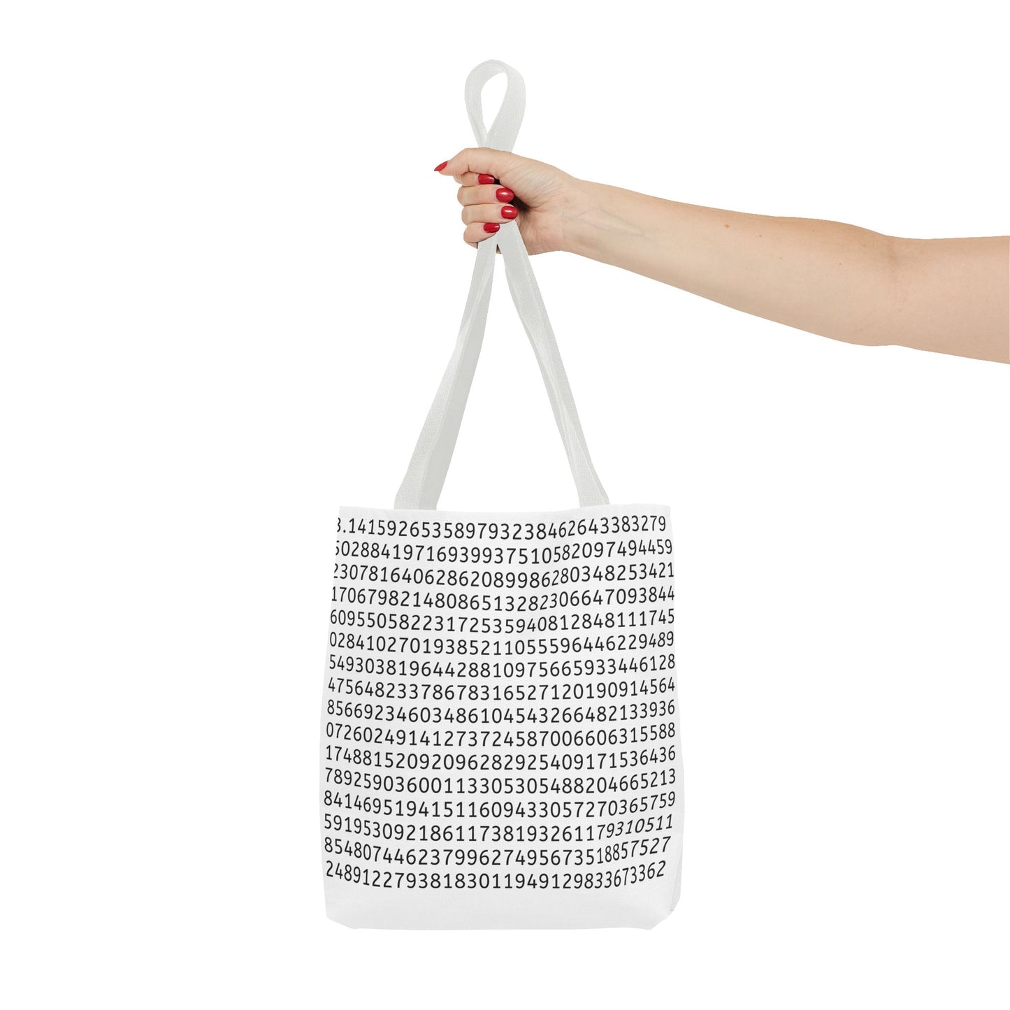 Pi Lover's Tote Bag – Stylish Math-Inspired Bag Featuring the First 1,022 Digits of Pi