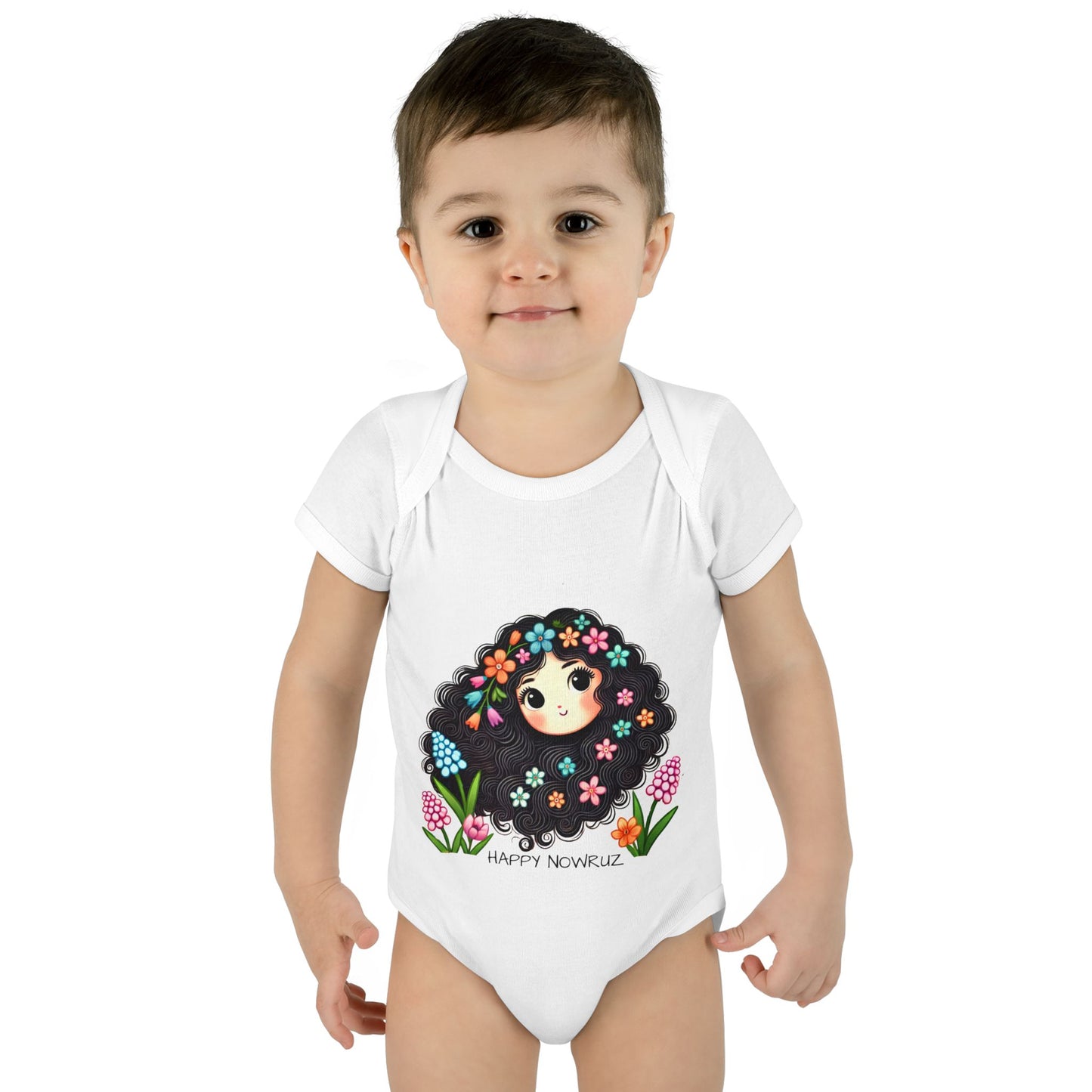 Happy Nowruz Spring Baby Bodysuit – Persian New Year Outfit 🌸🌿