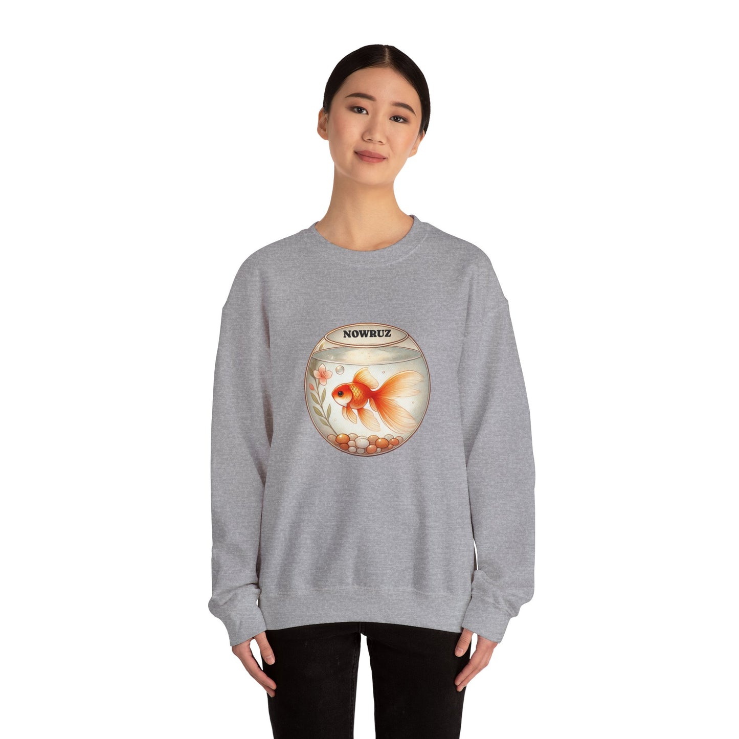 Nowruz Goldfish Crewneck Sweatshirt – Cozy Persian New Year Sweater