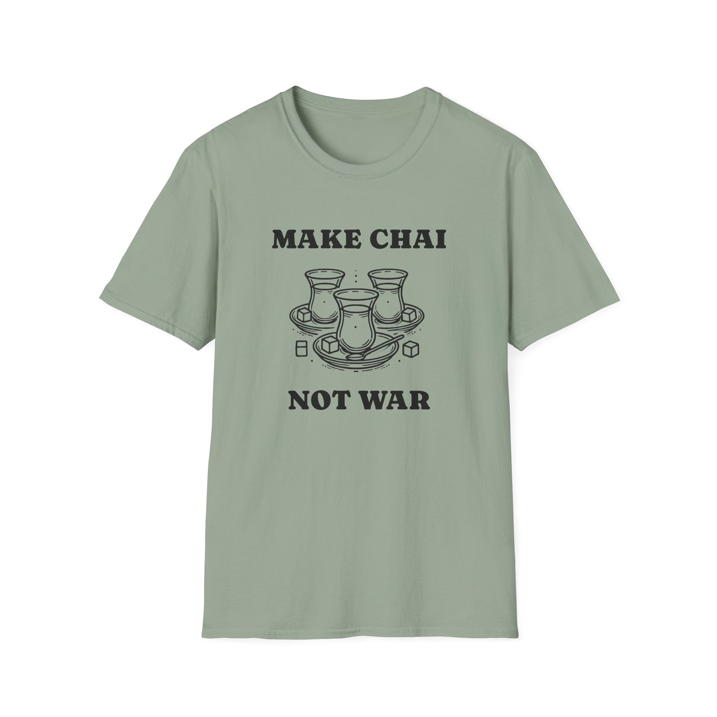 Make Chai Not War – Persian Tea Culture Unisex T-Shirt