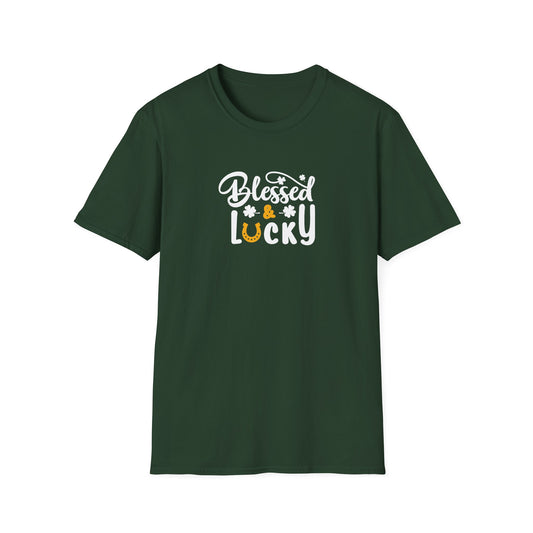 Blessed & Lucky St. Patrick’s Day T-Shirt – Faith & Luck Irish Tee