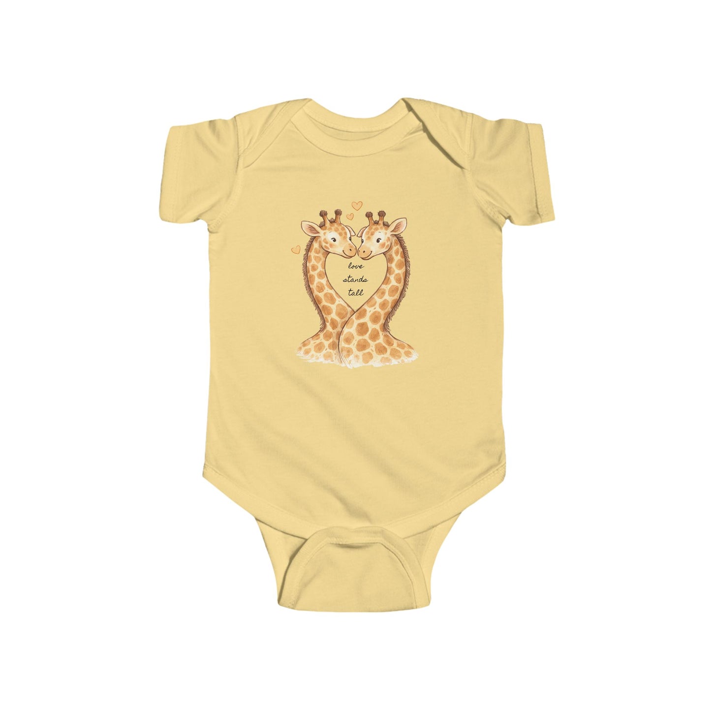 Giraffe Heart Infant Bodysuit