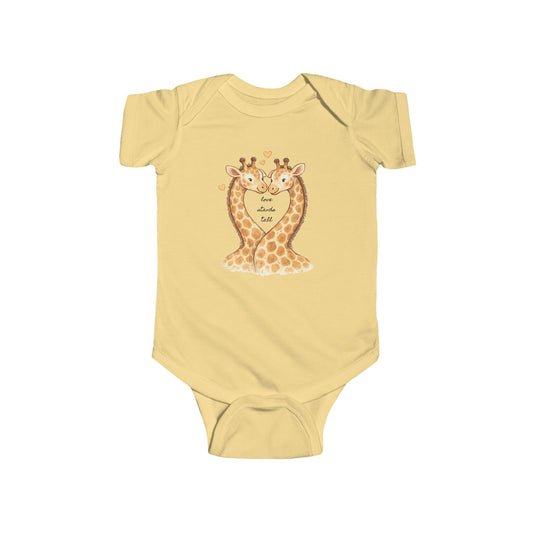 Giraffe Heart Infant Bodysuit