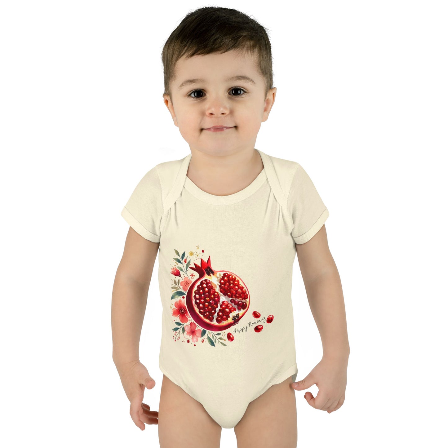 Nowruz Pomegranate Baby Bodysuit – Persian New Year Infant Outfit