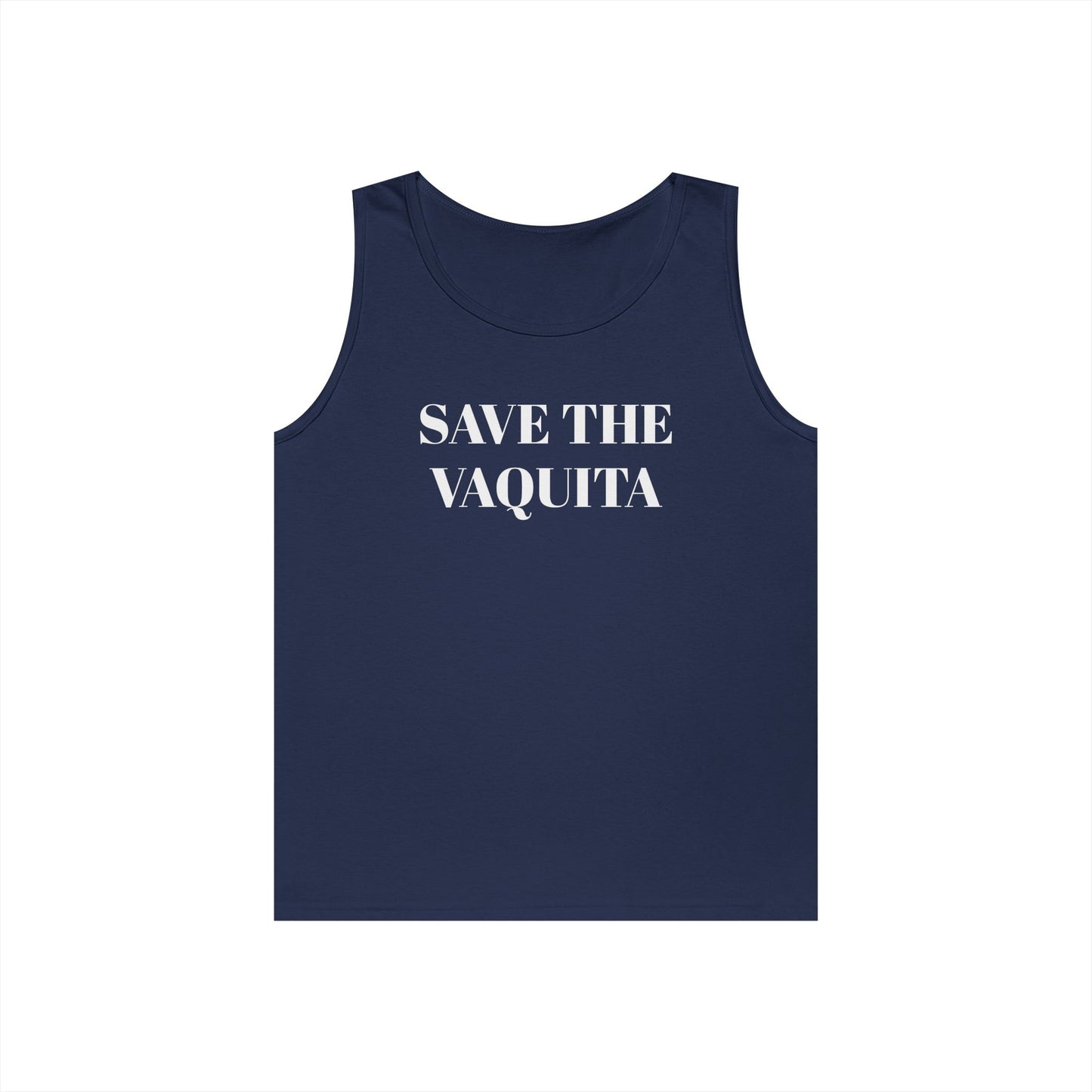 Save the Vaquita Tank Top — Conservation Awareness Cotton Tank