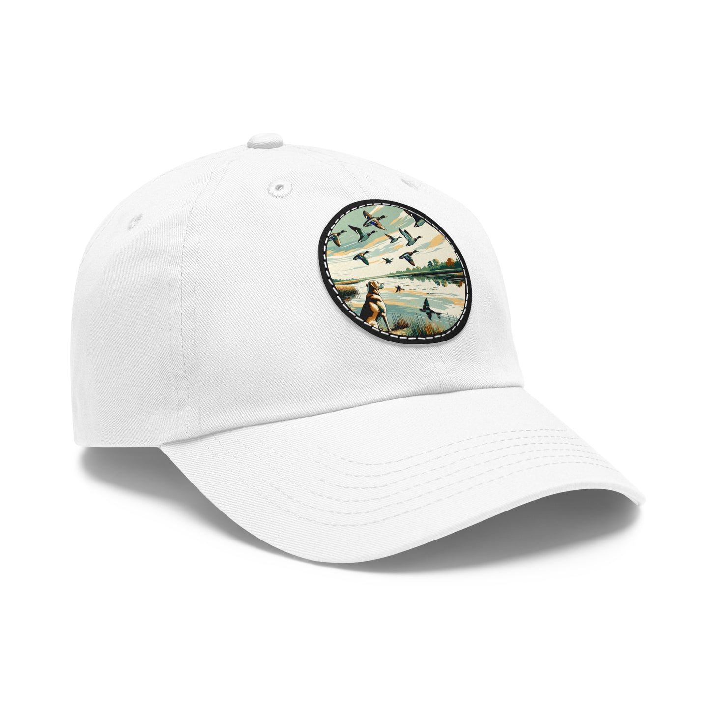 Lakeside Lab Cap – Hat with Leather Patch (Round)