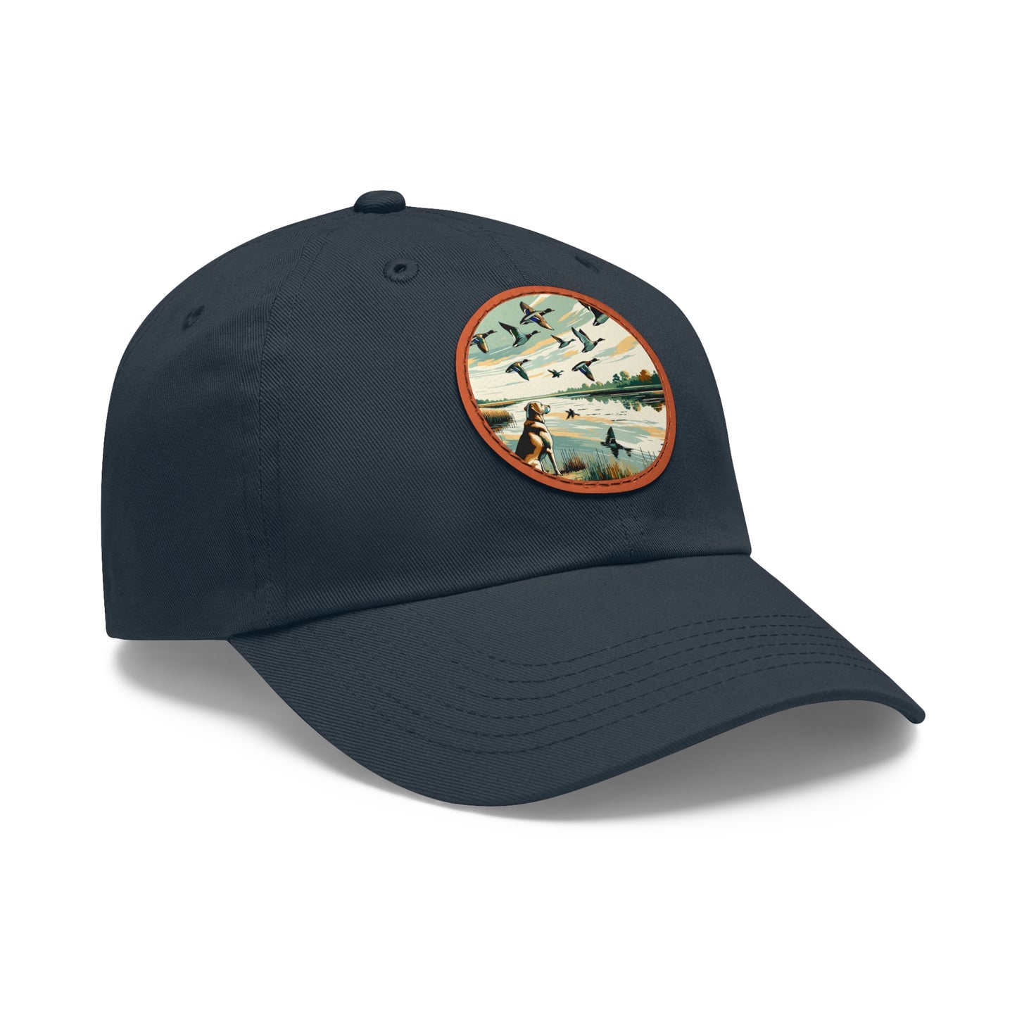 Lakeside Lab Cap – Hat with Leather Patch (Round)