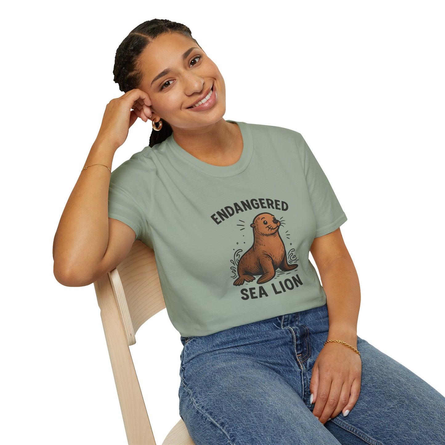 Endangered Sea Lion T-Shirt – Ocean Conservation Shirt by Nine Scoops