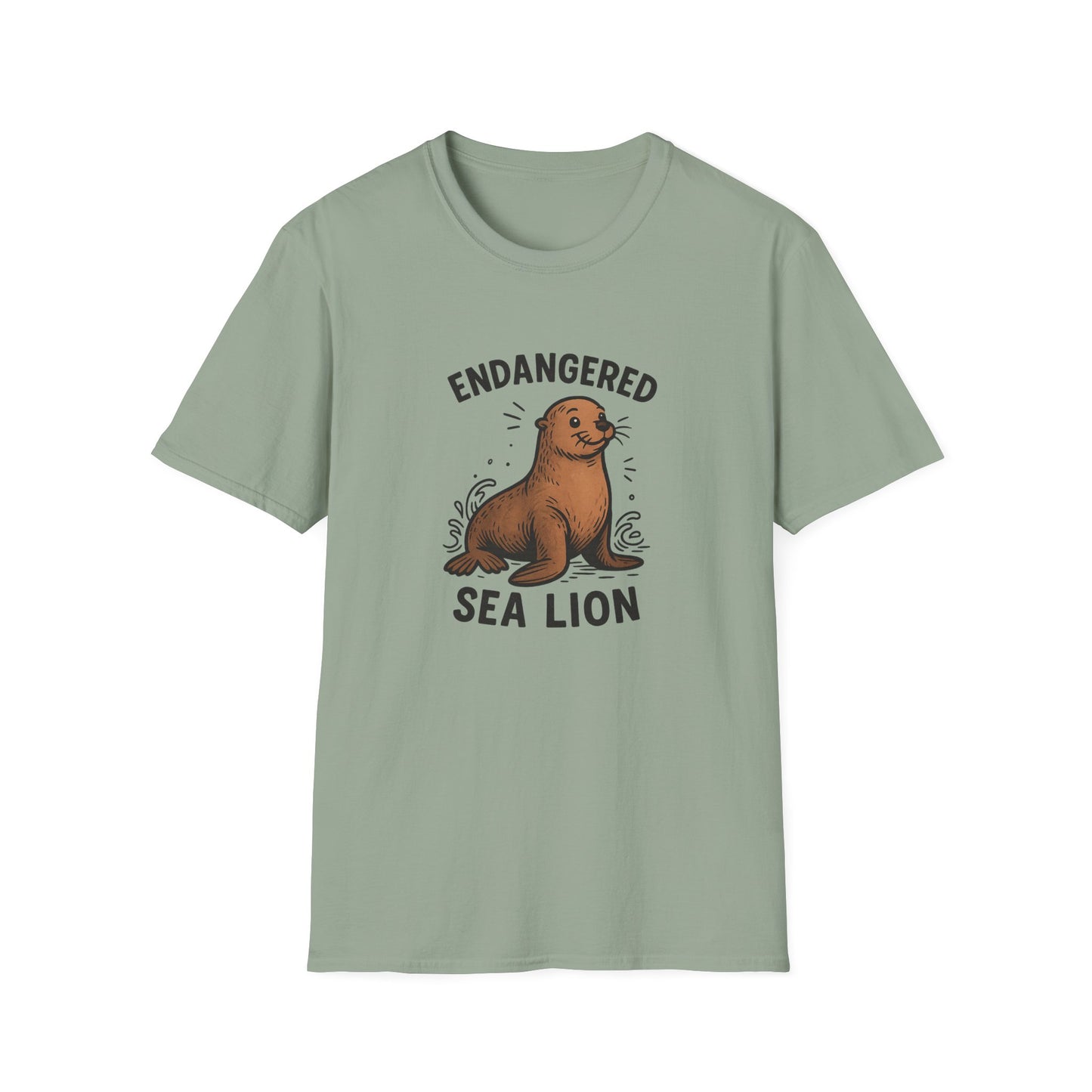 Endangered Sea Lion T-Shirt – Ocean Conservation Shirt by Nine Scoops