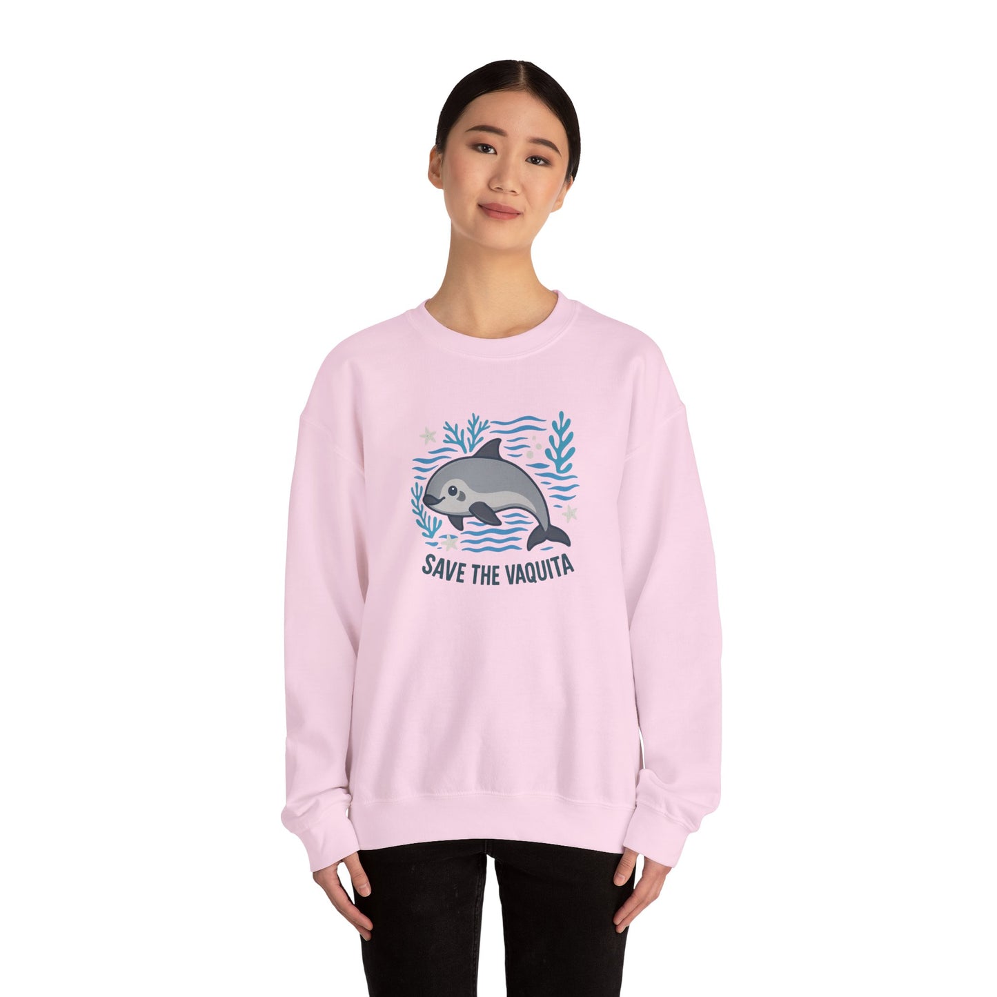 Save the Vaquita Sweatshirt — Marine Conservation Crewneck