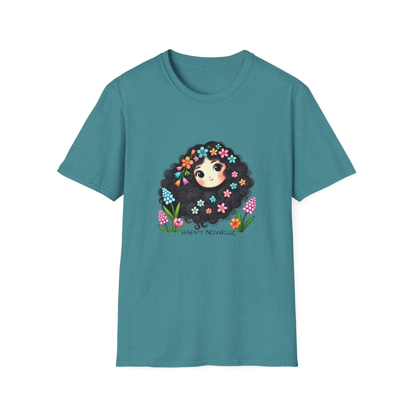 Title: Happy Nowruz Spring Flowers T-Shirt – Celebrate Persian New Year in Bloom 🌸🌿