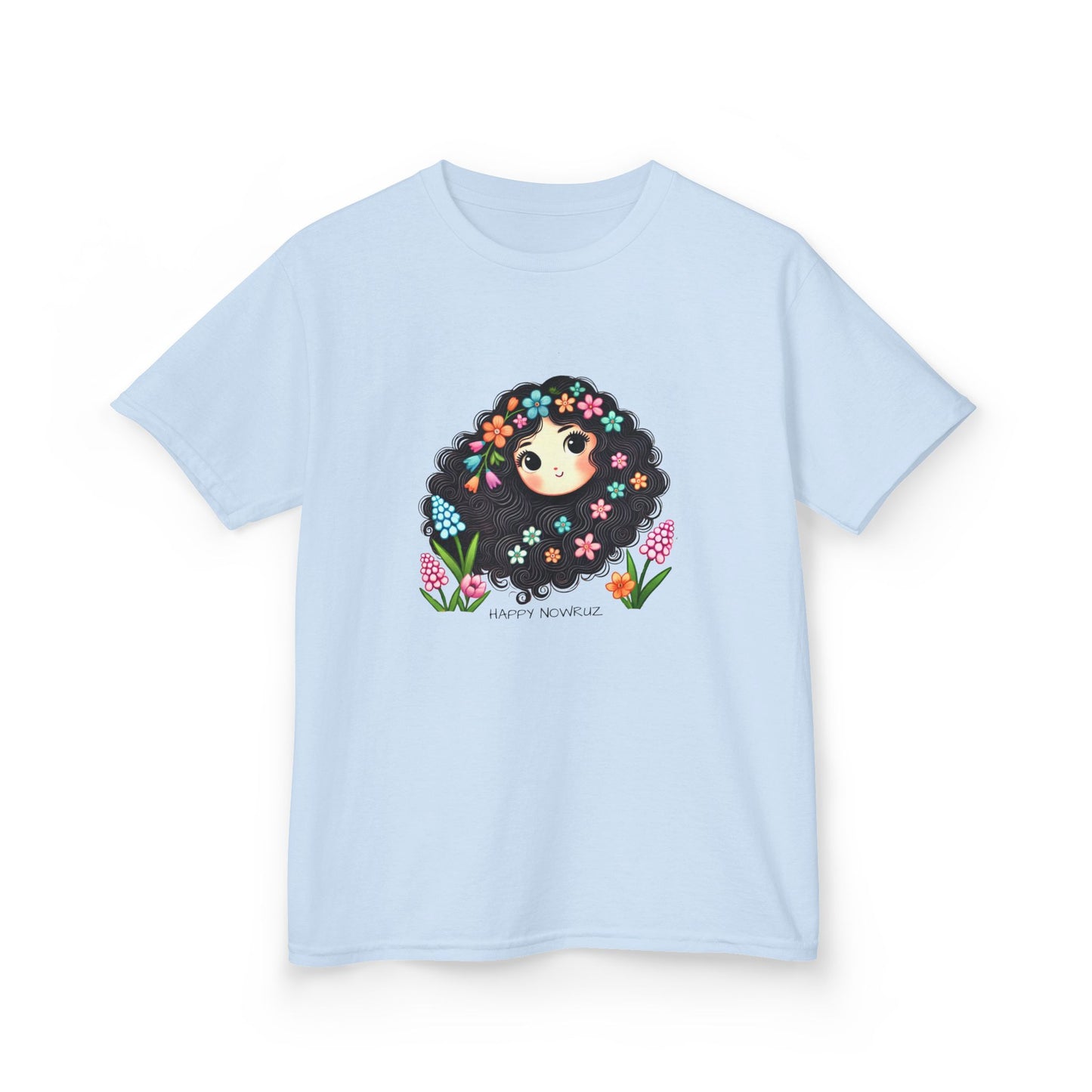 Happy Nowruz Kids T-Shirt – Persian New Year Spring Flowers Tee