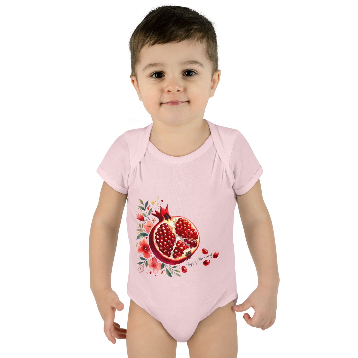 Nowruz Pomegranate Baby Bodysuit – Persian New Year Infant Outfit