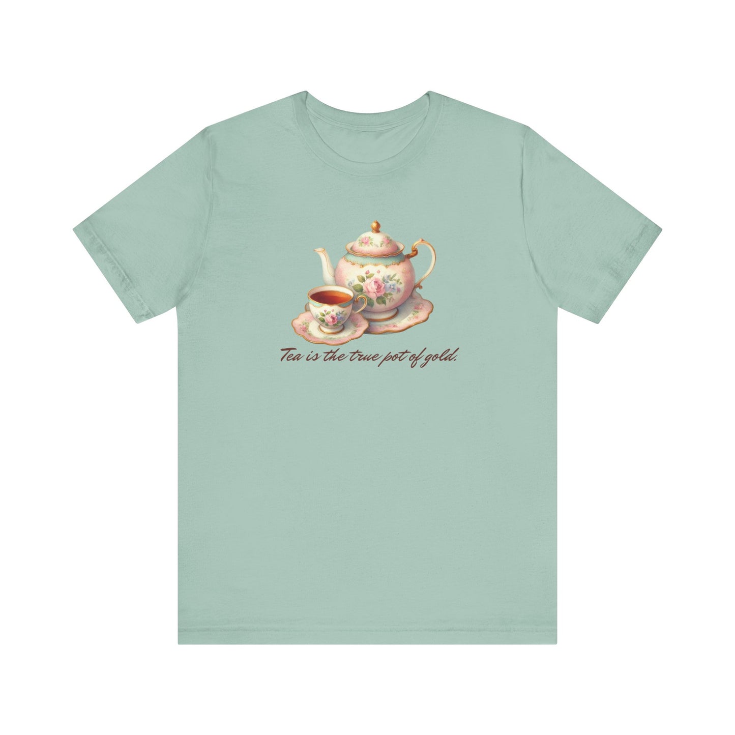 Tea is the True Pot of Gold – St. Patrick’s Day Oscar Wilde-Inspired Unisex T-Shirt ☕🍀✨