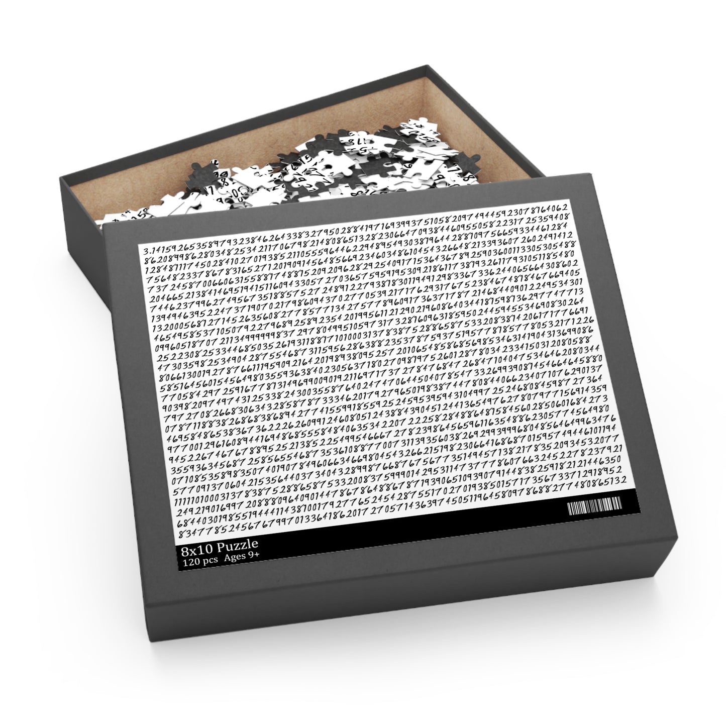 Infinite Pi Puzzle: Explore the Infinite with Our 1009 Decimal Places of Pi Puzzle (120 Pieces)