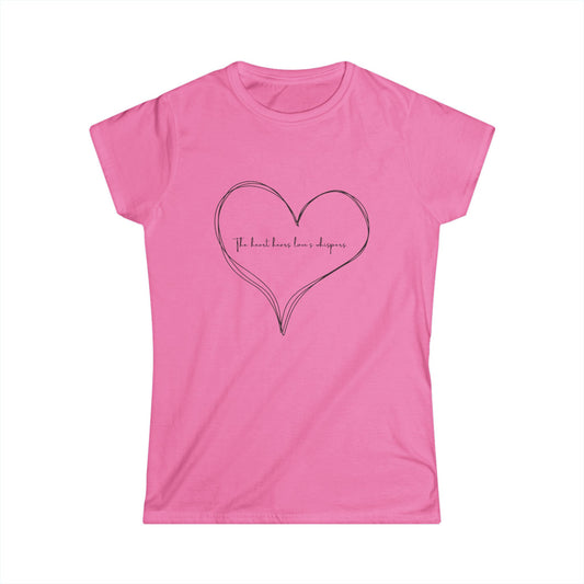 Heartfelt Love Women’s Softstyle Tee – Valentine’s Day Edition