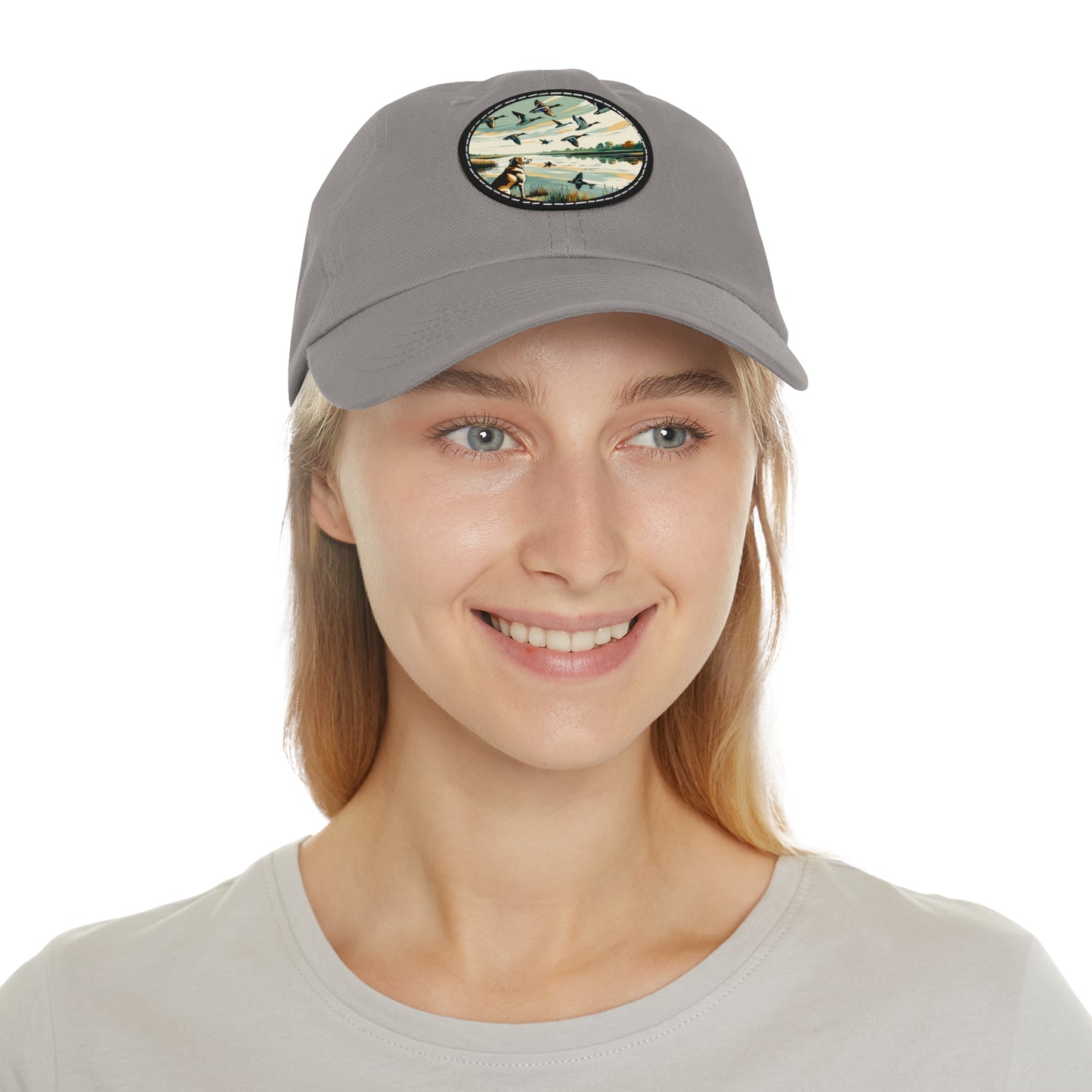 Lakeside Lab Cap – Hat with Leather Patch (Round)