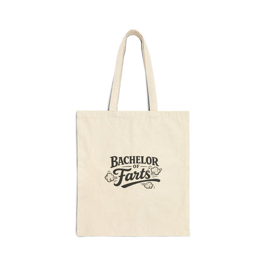 Bachelor of Farts Tote Bag – Funny Liberal Arts Graduation Gift Cotton Canvas
