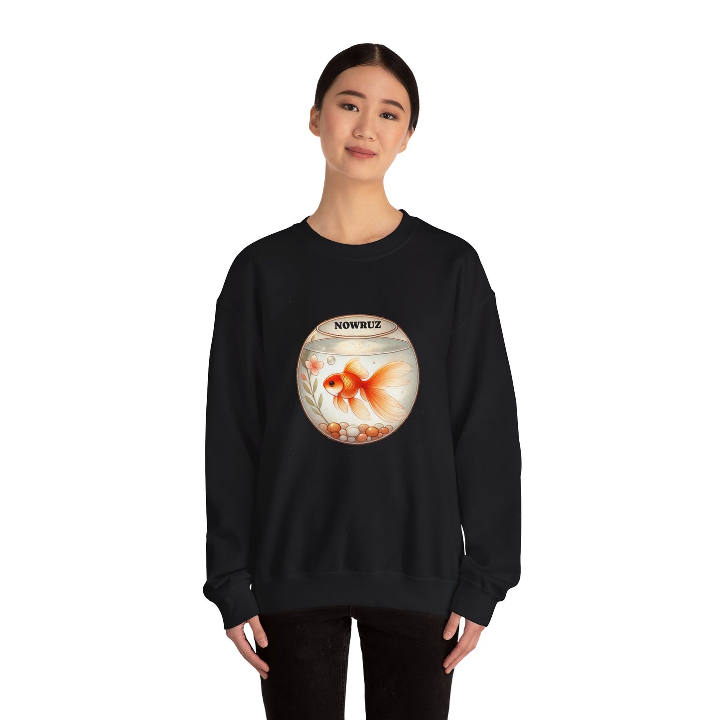 Nowruz Goldfish Crewneck Sweatshirt – Cozy Persian New Year Sweater