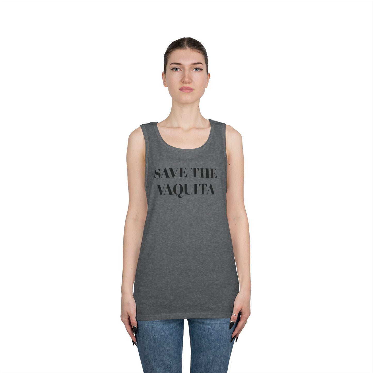 Save the Vaquita Tank Top — Conservation Awareness Cotton Tank
