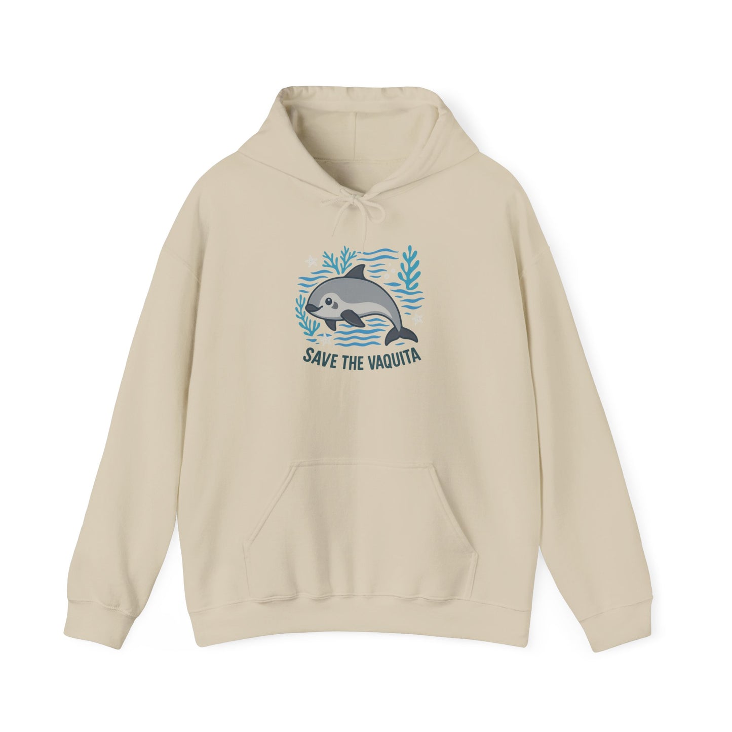 Save the Vaquita Hoodie — Marine Conservation Graphic Sweatshirt