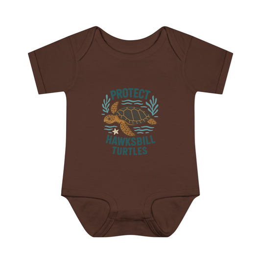 Protect Hawksbill Turtles Baby Bodysuit – Ocean Conservation Outfit