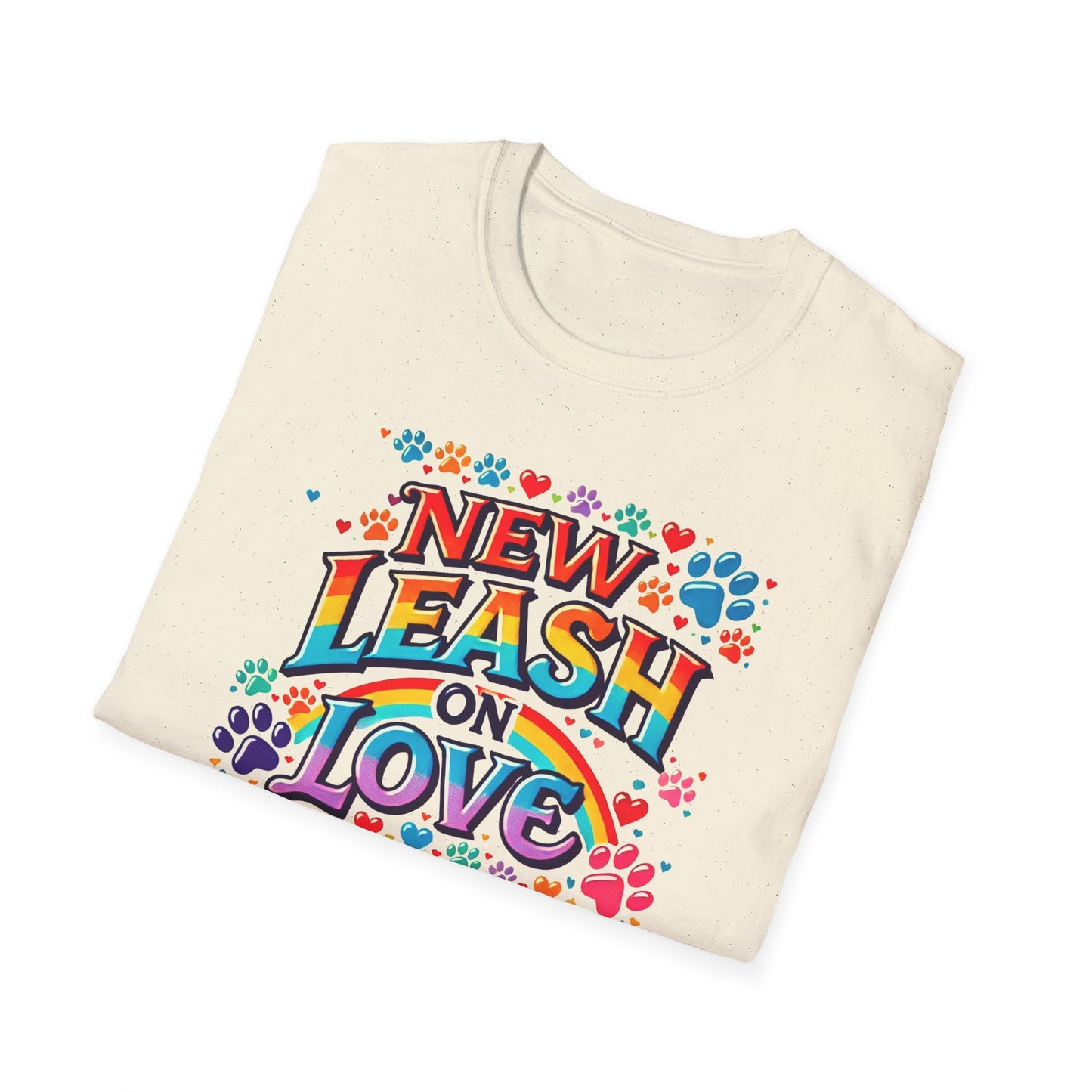 New Leash on Love Cotton T-Shirt – Promote Pet Adoption and Support Animal Rescues