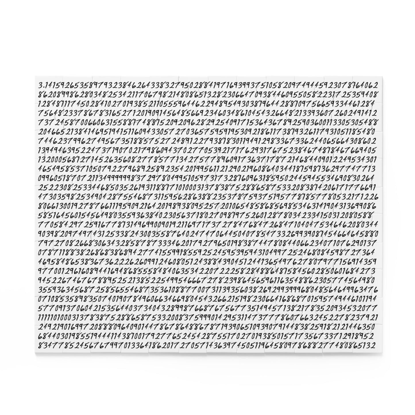 Infinite Pi Puzzle: Explore the Infinite with Our 1009 Decimal Places of Pi Puzzle (120 Pieces)