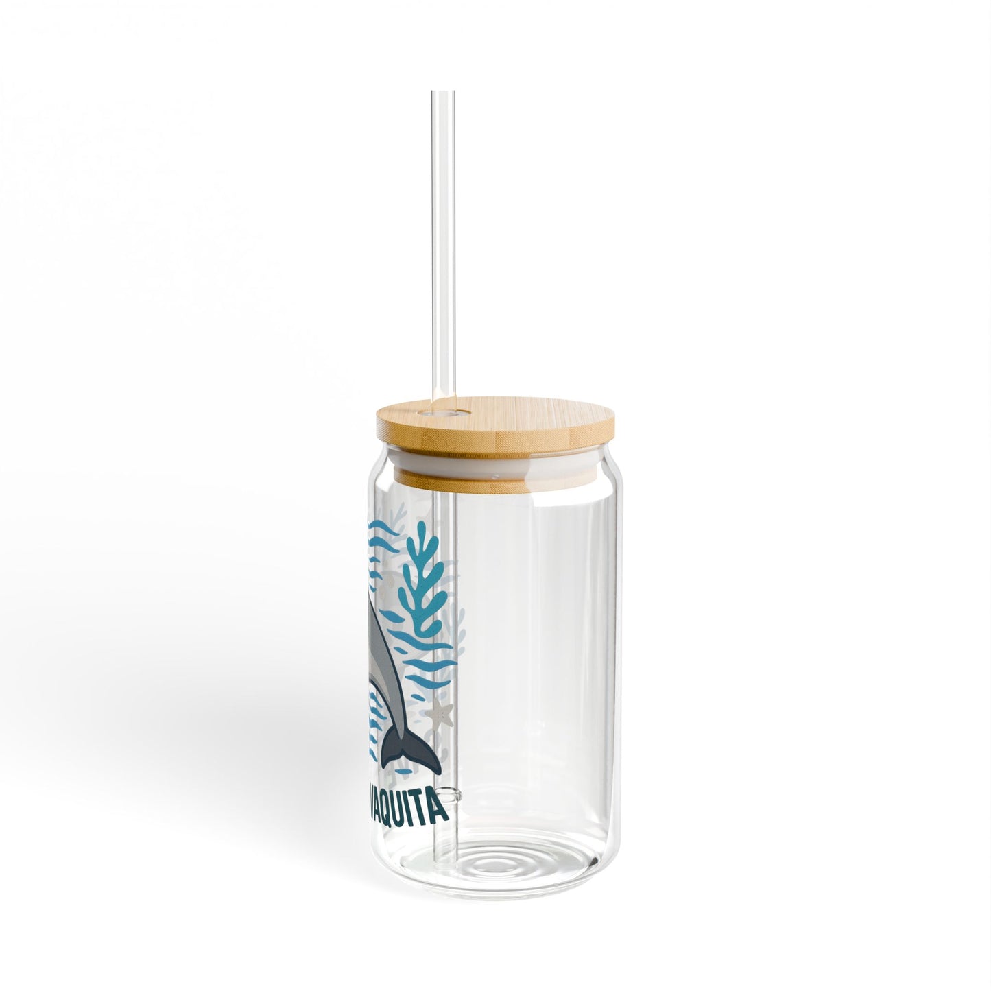 Save the Vaquita – 16oz Sipper Glass for Ocean Lovers