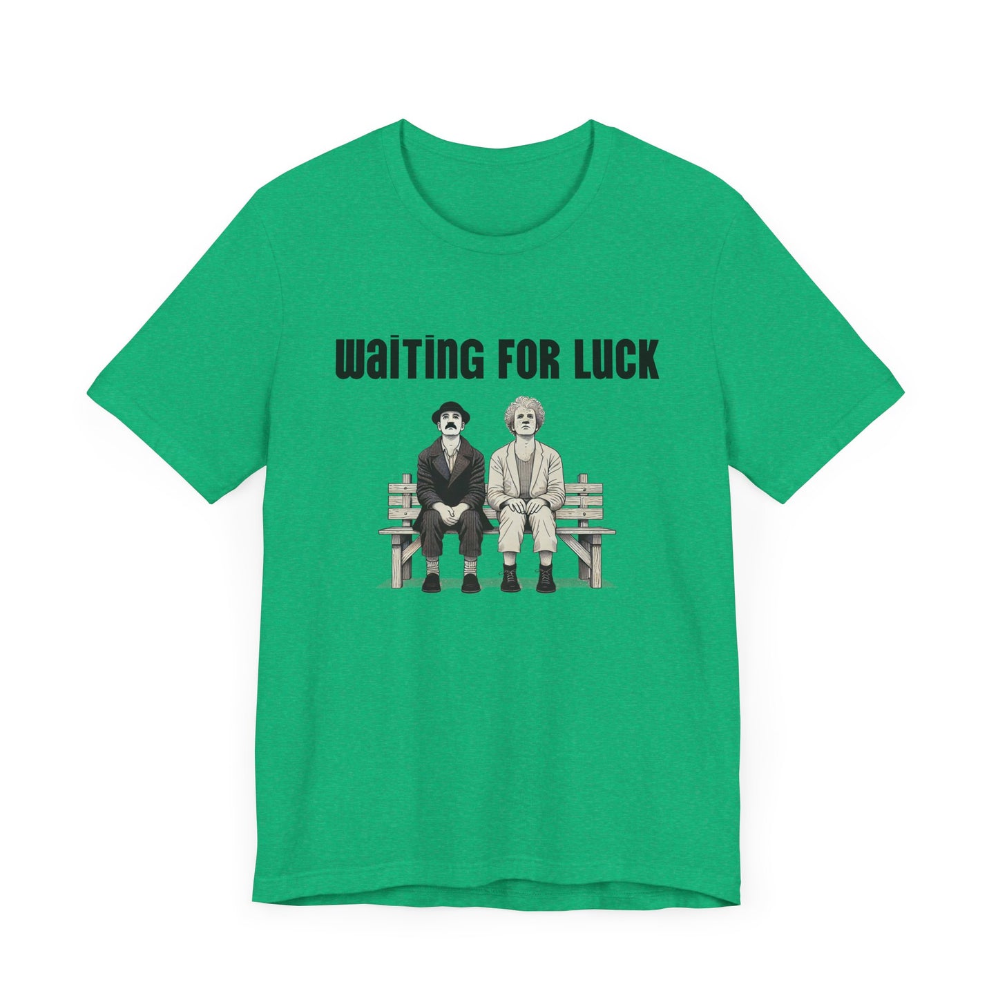 Waiting for Luck – Funny Irish St. Patrick’s Day Unisex T-Shirt 🍀🎭